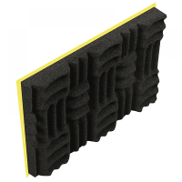 Akustik Yapışkanlı Labirent Sünger Yanmaz 30mm 60 Dns 100 x 100 cm