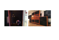 Zigzag Akustik Ses Yalıtımı süngeri Kendinden Yapışkanlı 40mm 100x100