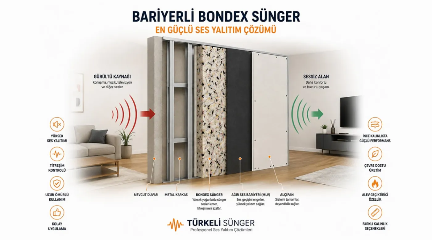 Bariyerli Bondex Sünger Nedir? En Güçlü Ses Yalıtım Çözümü (2026 Rehberi)