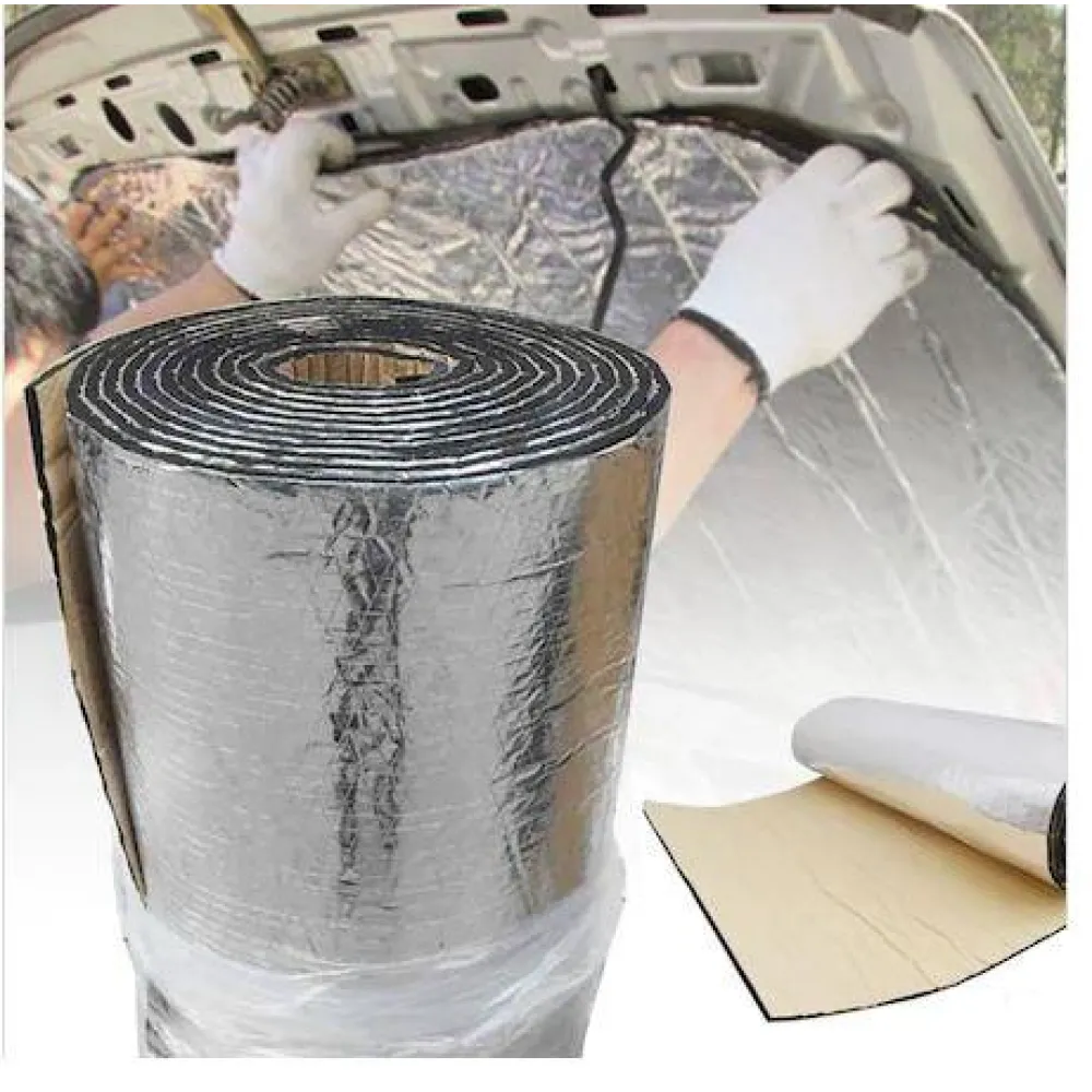 Alüminyum Folyolu Oto Ses ve Isı Yalıtım Malzemesi 19 mm 100x100